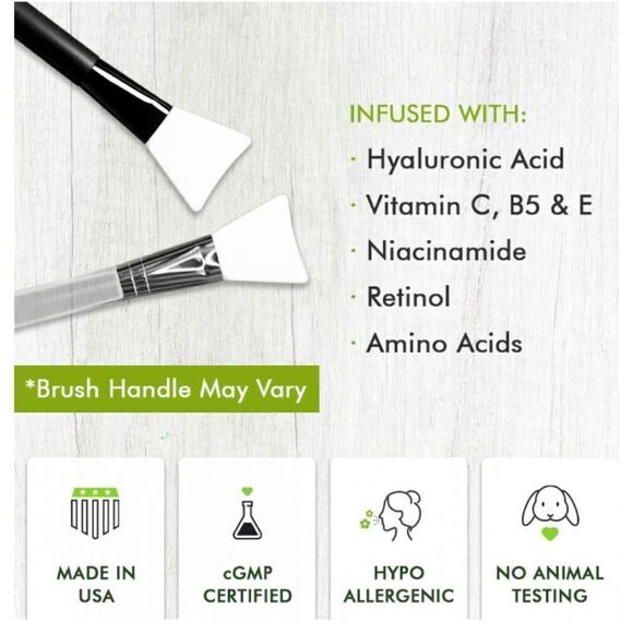 Charcoal Peel Mask w Application Brush. 3.52oz. NIP - Picture 3 of 6